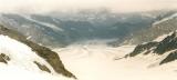 View on the Aletsch Glacier from Jungfrau